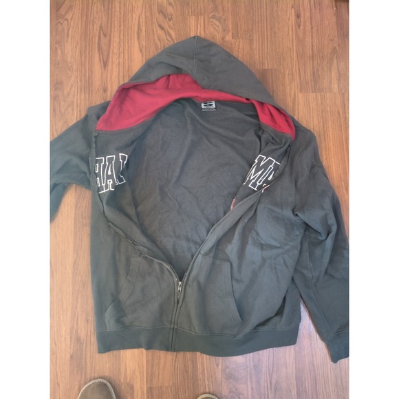 Alabama Crimson Tide Hoodie Mens 3XL Gray Spell Out Full Zip Sweatshirt Stadium - Picture 9 of 14